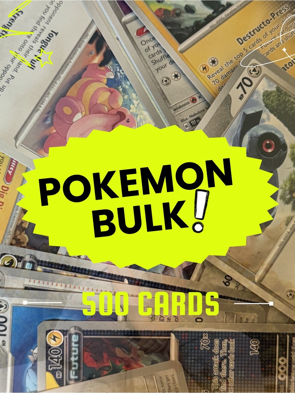 Pokemon Cards Bulk Bundle - 500 Cards
